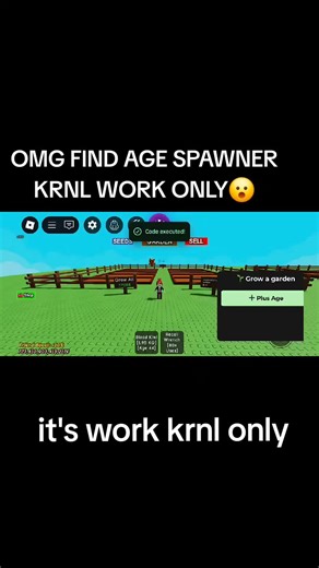 AGE SPAWNER😮🔥 #growagarden #viral #growagardenstock #fypage #krnl #sulasokmethod #fyp