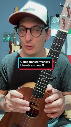 Transforme seu Ukulele High G em Low G facilmente
