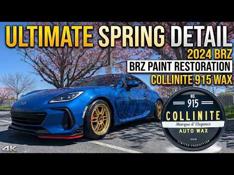 Ultimate Spring Detail | Full 2024 BRZ Paint Restoration | Collinite 915 Wax | 4K ASMR