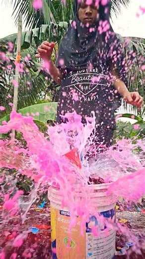 super slow motion water balloon pop 💪💪💪 #asmr #poppballons #waterballoon #satisfying