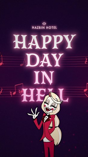 Today really is a Happy Day in Hell! The first song from the Hazbin Hotel soundtrack is now available - listen at the link in our bio 🎶 😈