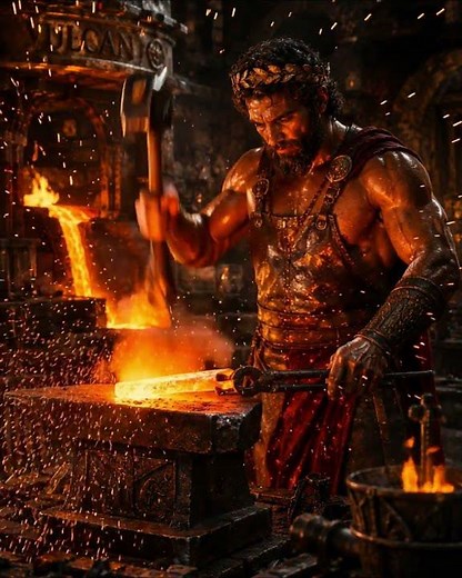 🔥⚒️ Vulcan - 5 Fun Facts on the God of the Day #mythologyfacts #ancientrome