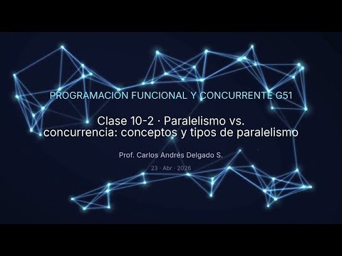 PFC 2026-I G51 C10-2 Paralelismo vs. concurrencia: conceptos y tipos de paralelismo