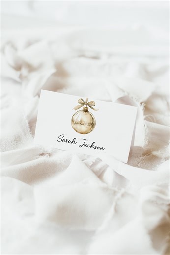 Printable Place Card Template, Dinner Name Tag, Editable Canva Template, Digital Download, P002 - Etsy