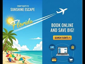 Cheap Flights to Florida – Book Online and Save Big on Your Sunshine Escape!