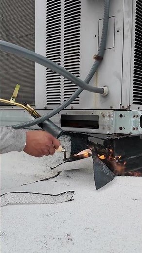 BTS of a 3-Ply Torch Down Roofing System Installation