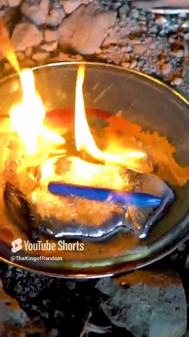 What Happens When Molten Metal Hits Crayons