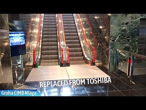 Different Brand, but SAME RED HANDRAILS | Schindler Escalators - Graha CIMB Niaga, Jakarta