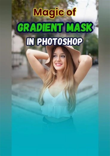 Magic of Gradient Mask in Photoshop #photoshoptips #gradient #photoshop