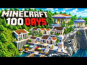I Have 100 Days to Build A Diorite Civilization in Minecraft