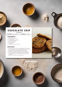 DIY Editable Recipe Card Template Recipe Cards Instant Download Personalized Recipe Card Minimalist Recipe Card Printable - Etsy