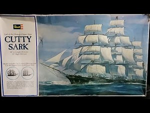 1974 Revell 1/96 Cutty Sark (Unboxing)