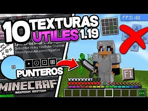 😱Top 10 TEXTURAS ÚTILES para MINECRAFT 1.19 - 1.20 (JAVA, BEDROCK y PE) TEXTURAS MINECRAFT PE 1.20