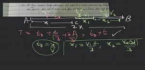 Q6. A bus covers half distance at speed v and remaining half at... | Filo