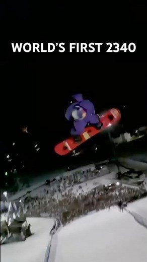 Hiroto Ogiwara landed the #worldsfirst 2340 at @X‪@XGames‬025 #burton #snowboarding #snowboard