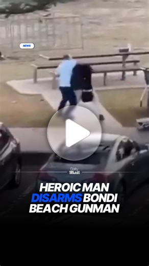 Extraordinary video has emerged from the Bondi Beach terror attack showing a hero creeping up behind one of the gunmen and successfully wrestling his rifle off him. Twelve people are dead after two gunmen opened fire at Bondi Beach on Sunday evening where a Jewish Hannukah celebration was underway. Video obtained by the Daily Mail shows a heroic man creeping up behind one of the gunmen via the carpark at the north end of the beach, and then wrestling him to the ground. Read more at Daily Mail. |