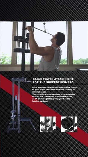 Get Your Cable Tower Attachment for your Super Bench/PRO