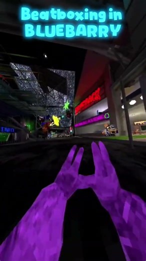 Beatboxing in BlueBerry 🫐 #gorillatag #gtag #shortsfunny