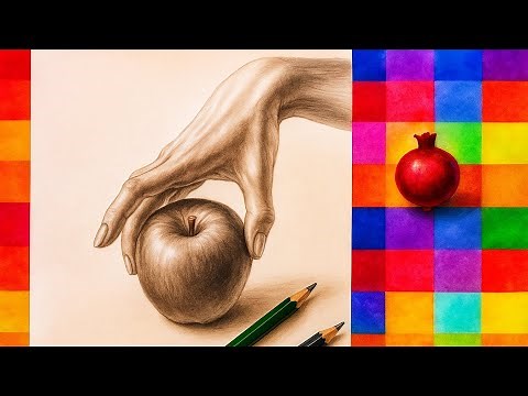 How to Draw a Realistic Hand Holding an Apple | Pencil Drawing Tutorial Step by Step