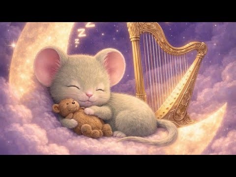 Harp Lullaby for sleep🌙 Deep Sleep Music for Babies & Relaxing Night Sounds