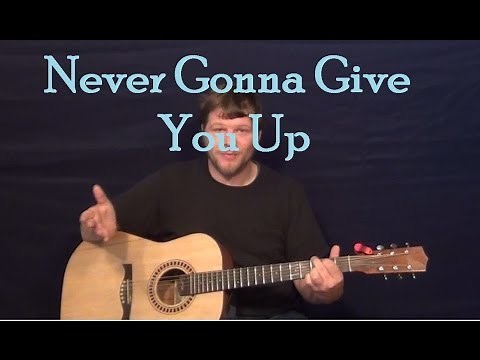 Never Gonna Give You Up (Rick Astley) Easy Guitar Lesson How to Play Tutorial