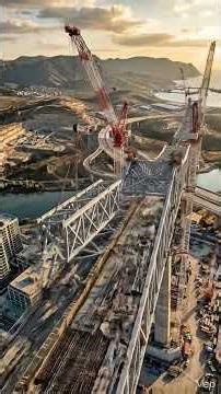 Mega Bridge Construction | River → Giant City Bridge | Ai Effect Shorts