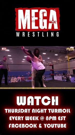 "The Mega God" Chris Onyx drives "The Demon King" Kalams head into the ring post with an epic Driveby Drop Kick on the outside! Watch Turmoil LIVE every Thursday at 8pm EST on YouTube & Facebook! . . . . #indywrestling #prowrestling #wrestling #MEGAWrestling #indywrestling #prowrestling #wrestling #wwe #nxt #roh #njpw #impactwrestling #supportindywrestling #wwenxt #pwg #indiewrestling #professionalwrestling #luchalibre #progresswrestling #wweraw #fitness #ringofhonor #wrestlemania #smackdownlive