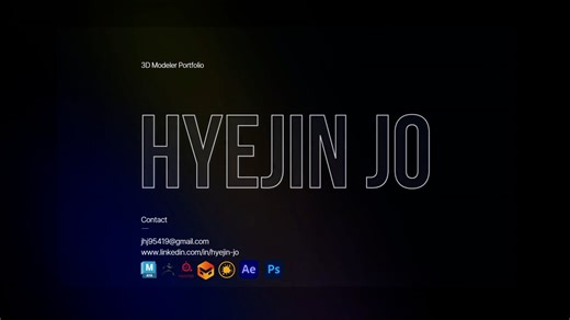 HyejinJo_Character Environment Modeling Reel_2025