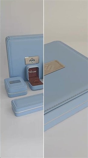 RL29 Sky Blue Jewelry Box Collection | Custom Logo Luxury Jewelry Packaging