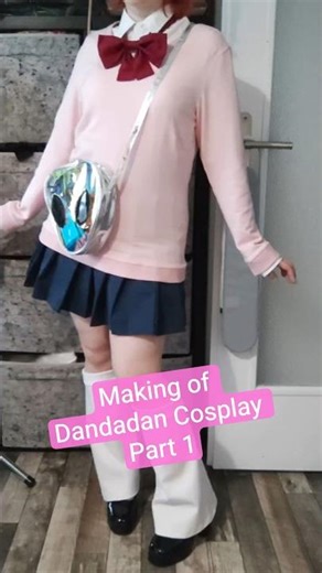 Making of Momo Ayase Cosplay part 1 #dandadan #sewing #cosplay