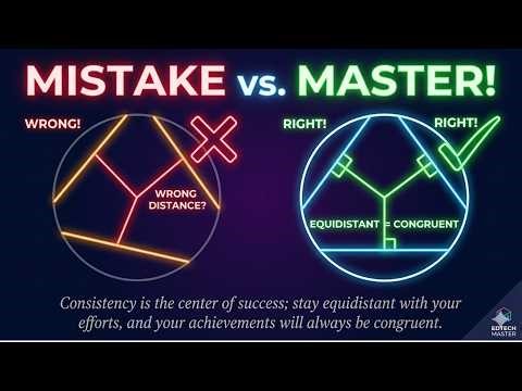 Chords Equidistant Theorem in 5 Min 🔥 | Circle Geometry Proof #learnmath #cbse