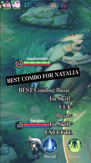 Natalia's Best Combo | Mobilelegends Gameplay
