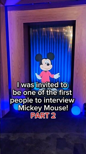 I INTERVIEWED MICKEY MOUSE!! PART 2!! #shorts 🎤🏰