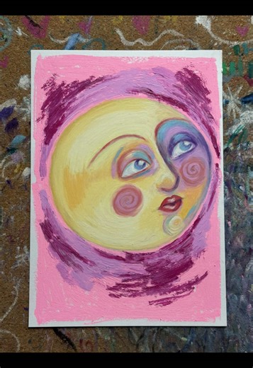 Create a Whimsical Vollmond Oil Pastel Artwork