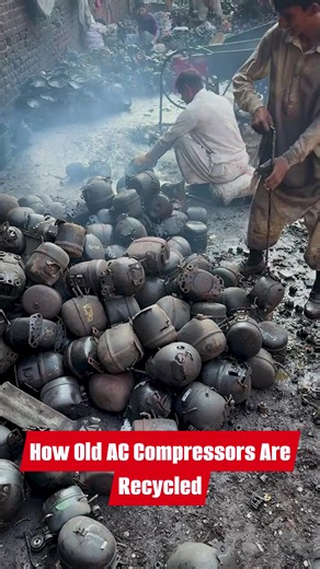 Inside the Recycling Factory: How Old Air Conditioner Compressors Are Recycled and Reused #RecyclingProcess #ACCompressor #MetalRecycling #FactoryProcess #RecycledMaterials #IndustrialWork #Engineering #ScrapRecycling #AirConditioner #SustainableIndustry | Craft Buzz