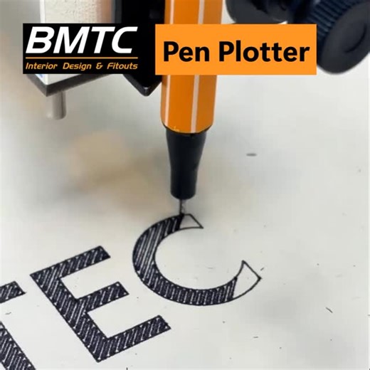 BMTC on Instagram: "🔧 Technical & Sleek Precision in motion. BMTC’s pen plotter brings your vision to life—line by line. Automated artistry meets interior innovation. This is how BMTC draws the future. From blueprint to brilliance—BMTC’s pen plotter delivers unmatched detail. 🎨 Creative & Expressive When machines sketch with soul. BMTC’s pen plotter turns geometry into poetry. Not just lines—stories. BMTC’s pen plotter captures the essence of design. Watch the “N” come to life—BMTC’s mark of m