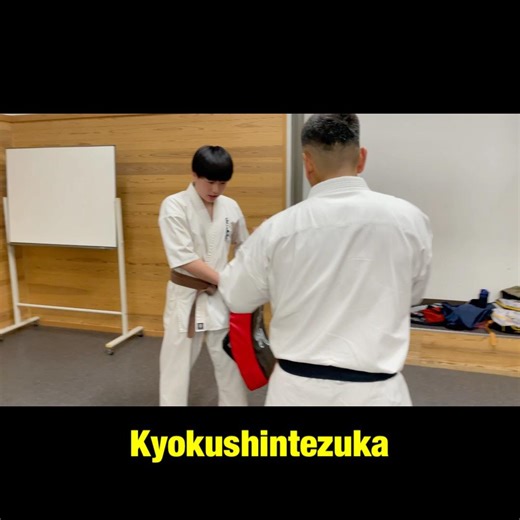 Kyokushintezuka Self defense‼️師範が実演重い下段回し蹴り‼️ tutorial #kyokushin #karate #ミット打ち #ミット #空手 #極真空手
