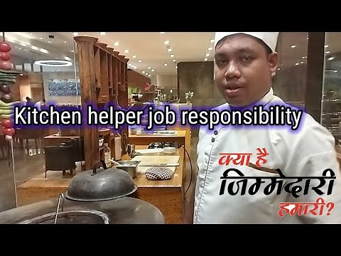 Kitchen helper job responsibility//how become kitchen helper commi chef#gopalsauchef