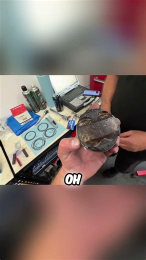 Melted Pistons! Engine Failure Analysis: Lean Fuel Ratio Catastrophe! #shorts