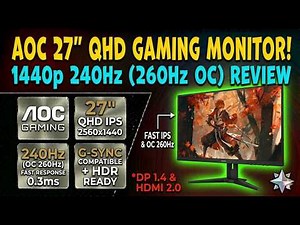 AOC Q27G41ZE Honest Review: 240Hz QHD Monitor for Serious Gamers