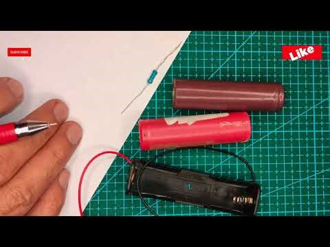 اسهل طريقه شحن بطاريه الليثيوم ايون بصوره امنه تكلفه اقل simple circuit for charging lithium battery