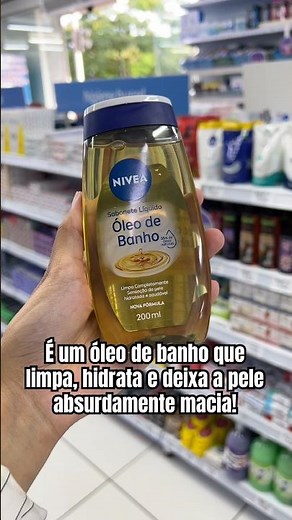 Óleo de banho Nivea. Depois que você usa, não consegue mais ficar sem. Clica e garante o seu.