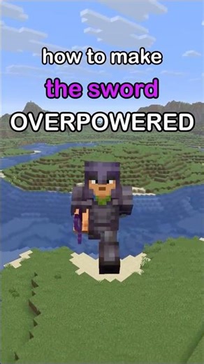 How to Make the Sword Overpowered! #shorts #minecraft #gaming