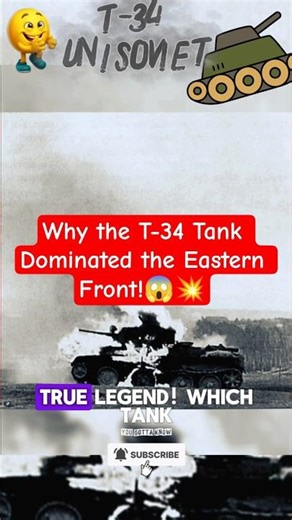 Why the T-34 Tank Dominated the Eastern Front! #history #technology #military #wwii #tank #ytshorts