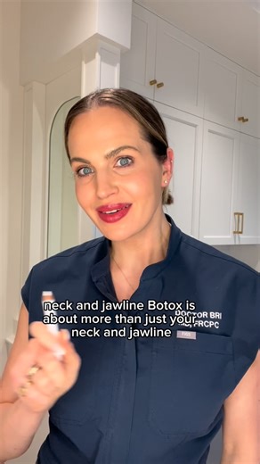 Dr. Bri Bentzon on Instagram: "The platysma doesn’t stop at the neck, and that matters more than you think. Those vertical neck bands you see when you flex are your platysma muscle firing. Early on, they appear only with movement. Over time, repeated contraction can make those bands visible even at rest. What’s often missed is that the platysma is part of a continuous support layer called the SMAS (superficial musculoaponeurotic system), which links the neck to the lower face. This layer functio