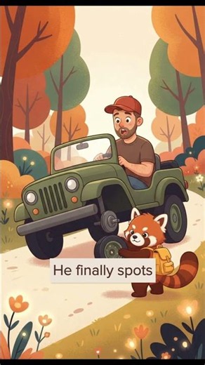 Red Panda Saves the Day! 🌟 Toy Jeep Adventure for Kids
