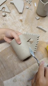 96K views · 262 reactions | How to make a geometric handle ❤️ ••• Follow @ohheygrace for more! | The Ceramic School | Facebook