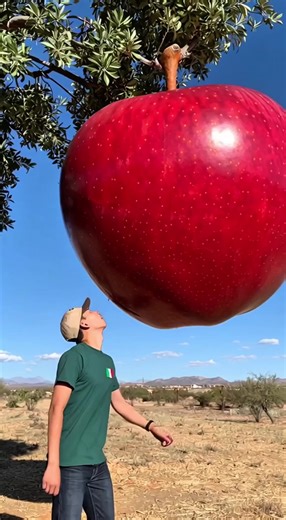 Discover the Giant Red Apple!