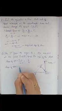 Straight Lines #Class 11 #Mathematics