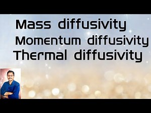 Momentum diffusivity || Thermal diffusivity || Mass diffusivity